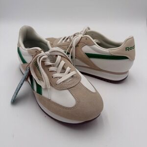 Reebok Men's Fiori Classic Lace Up Tennis Shoes Sneakers Green‎ Tan Size 10 NWT
